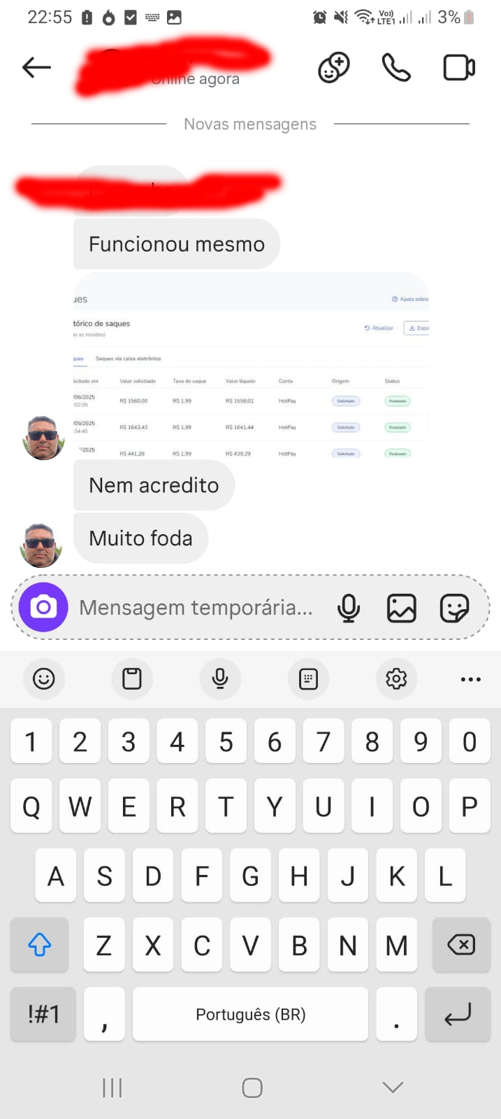 Depoimento de cliente